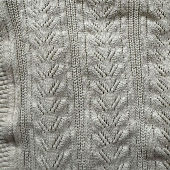 G. H. Bass & Co Women’s Knit Cardigan Sweater Size Medium 100% Cotton Preppy - Picture 3 of 11